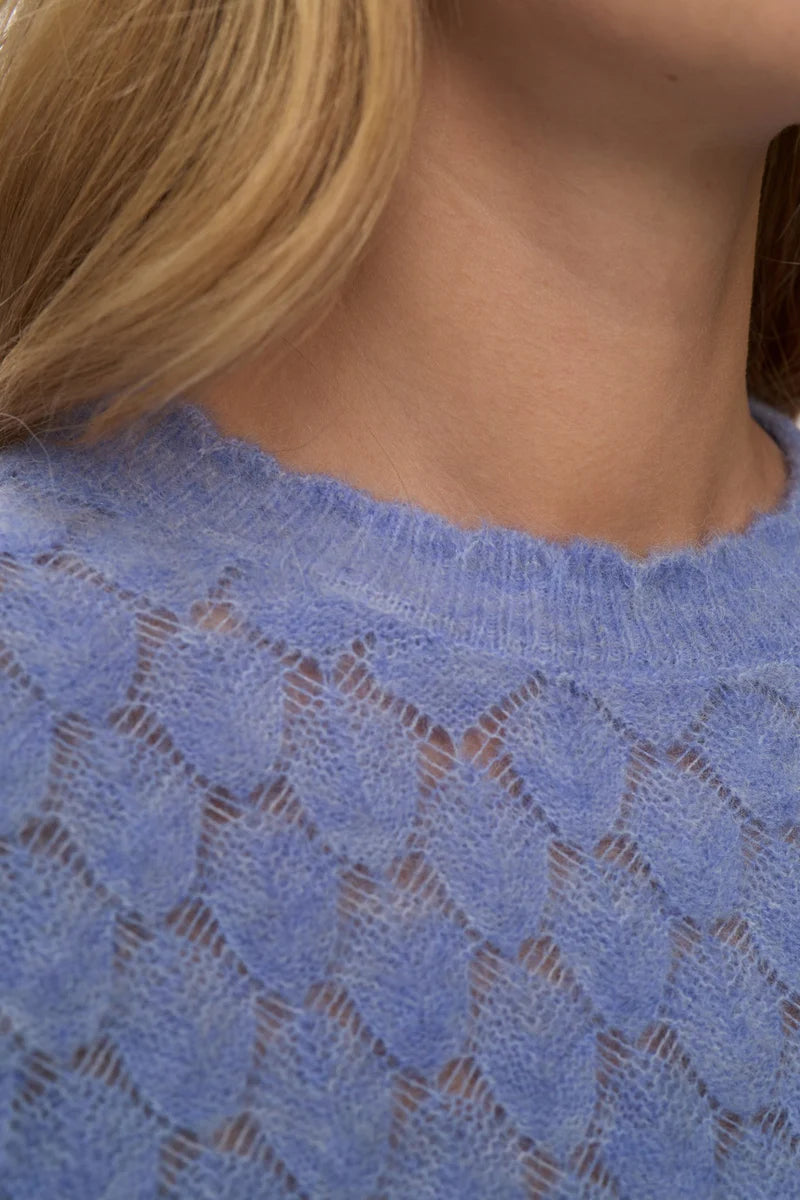 Nuriette Leaf Pointelle Pullover