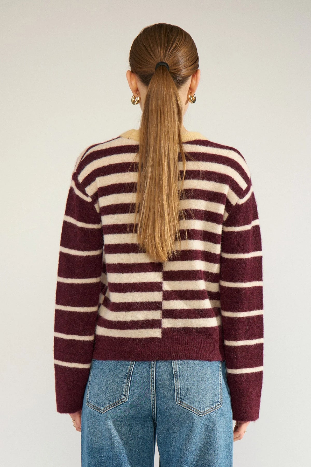 Nuriette Block Stripe Pullover