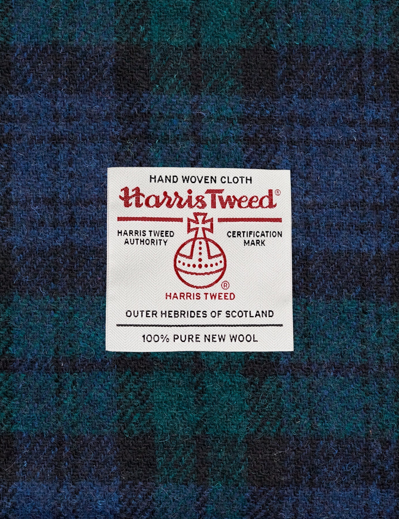 Black Highland Thistle Zip Around Purse