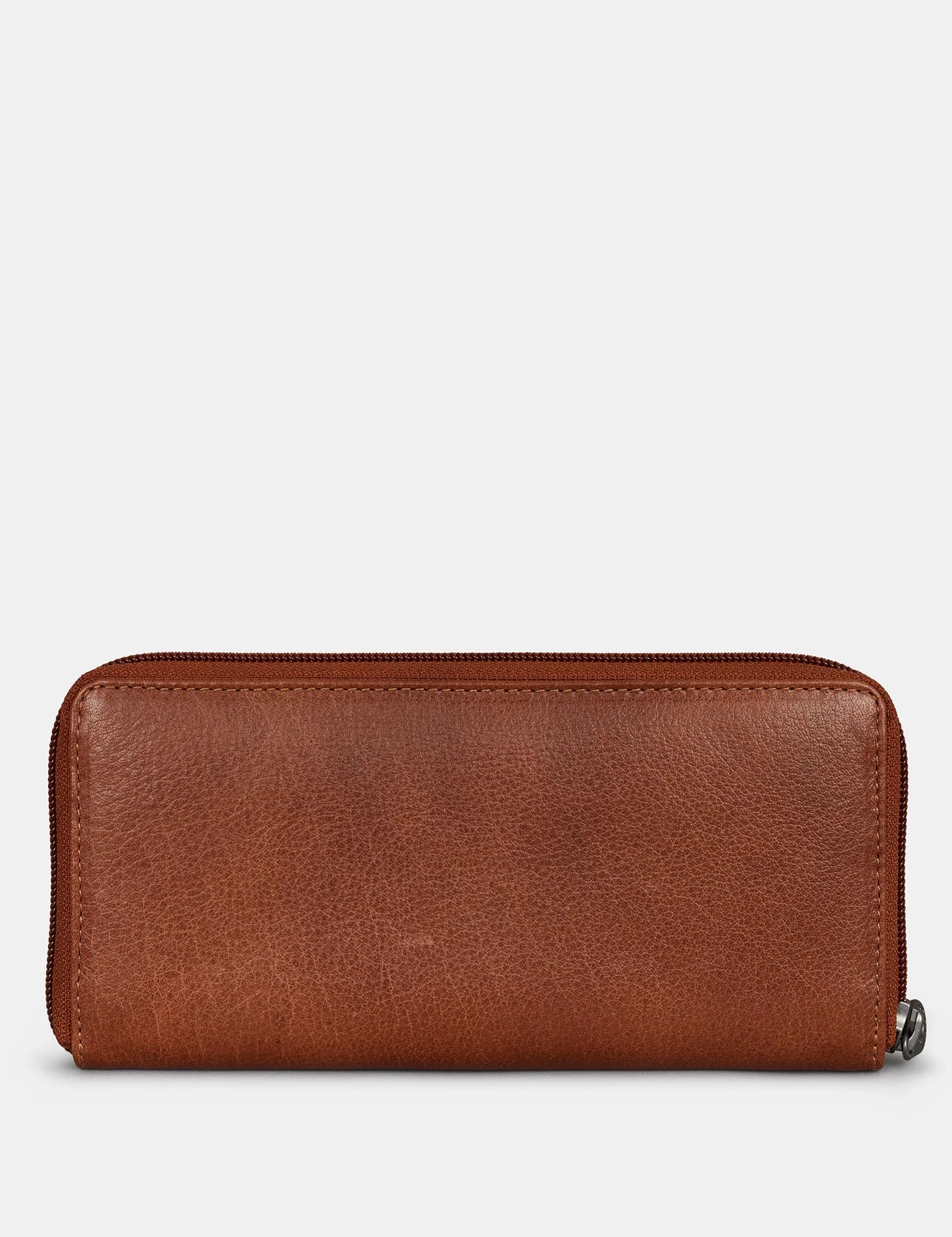 Blue Highland Cow Zip Around Purse