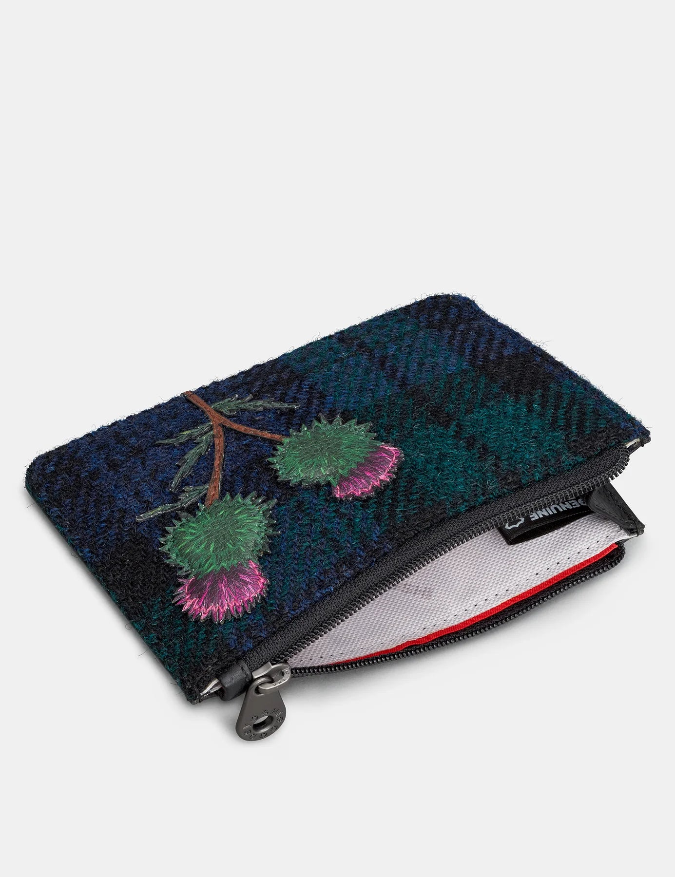 Black Highland Thistle Zip Top Purse