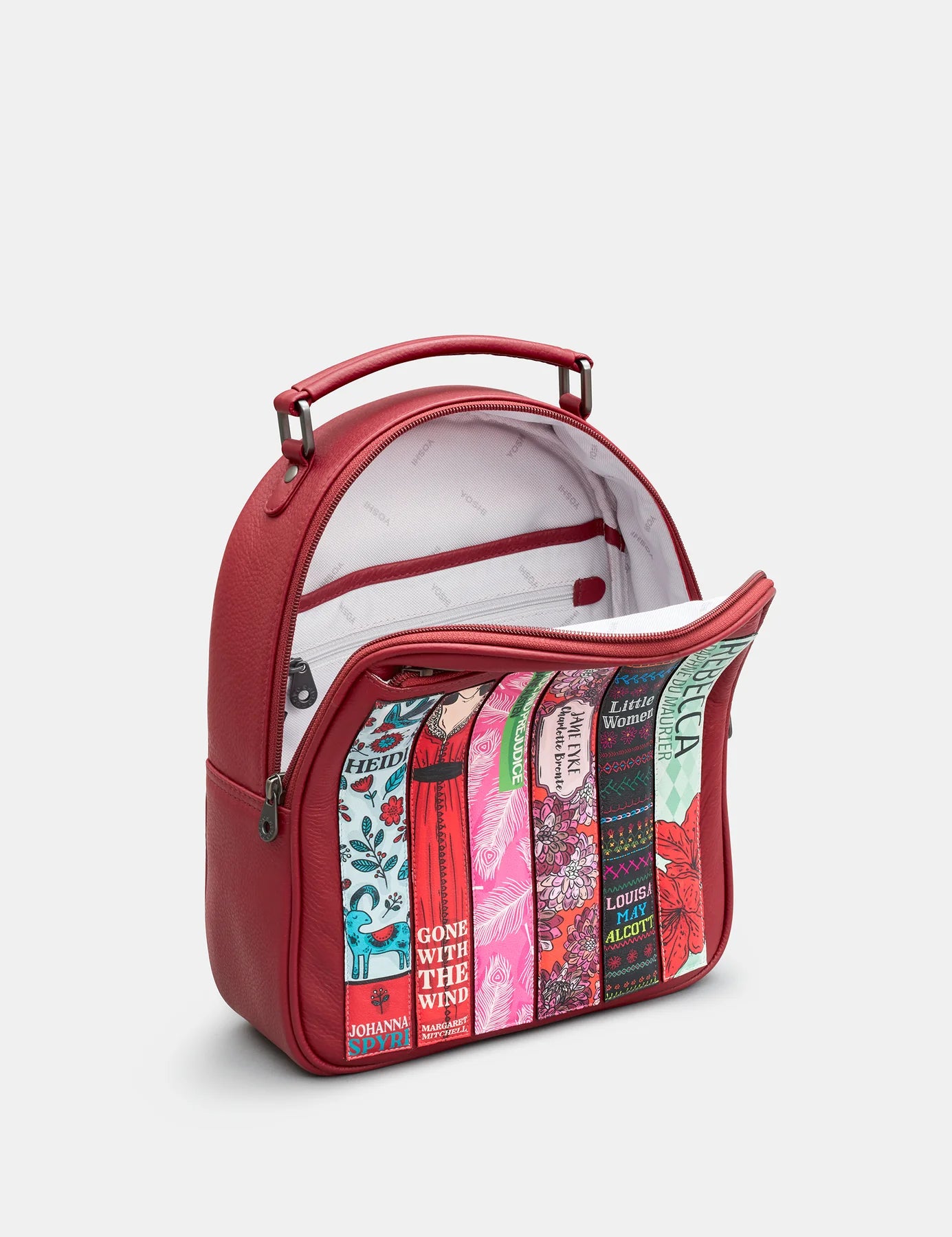 Cherry Red Bookworm Backpack
