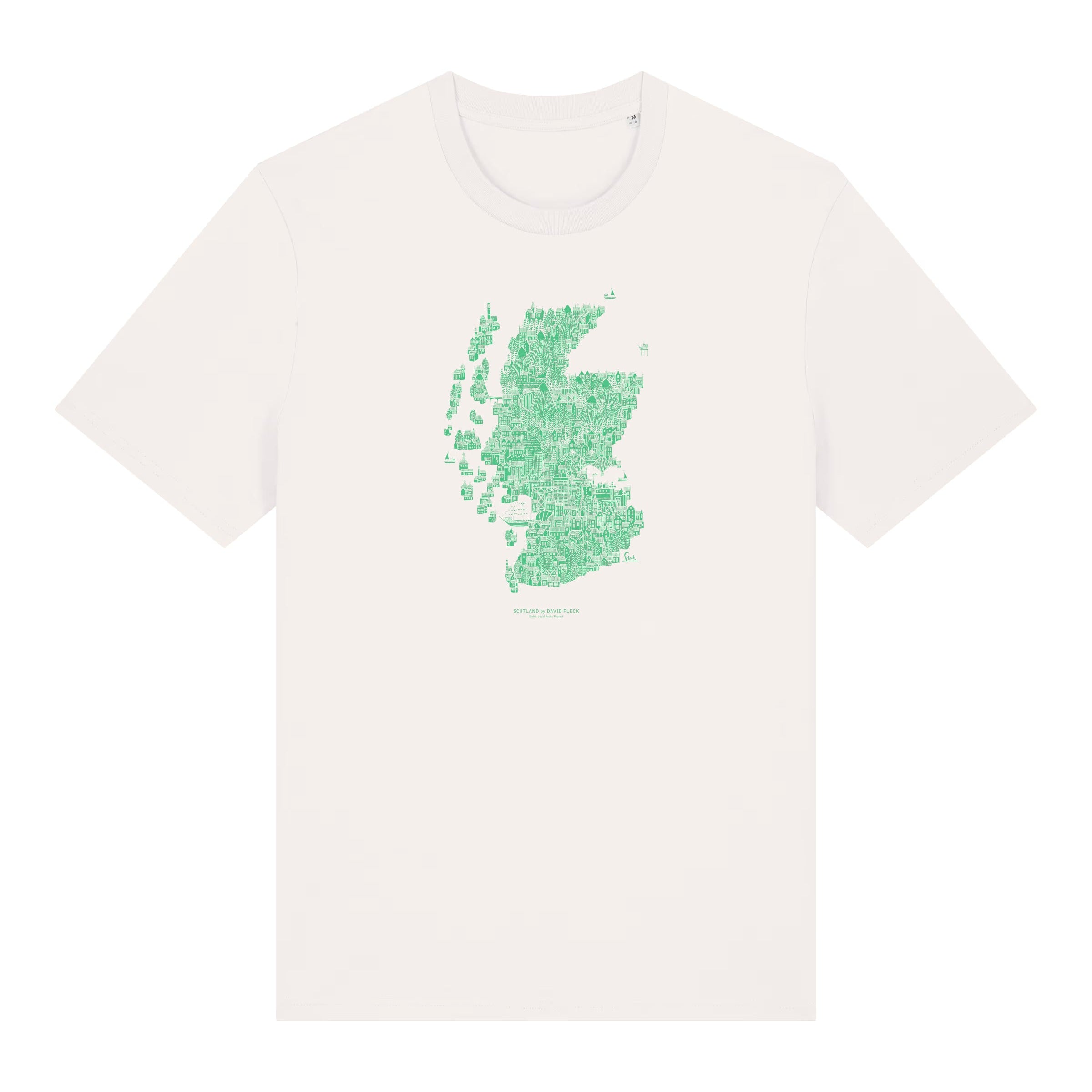 Map Of Scotland Organic T-Shirt
