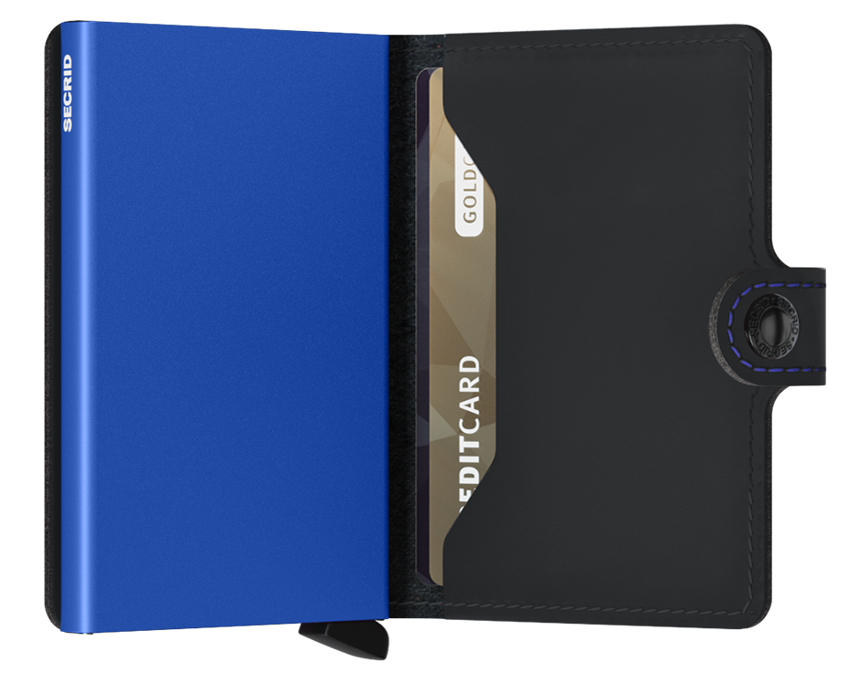 Miniwallet Matte Black & Blue