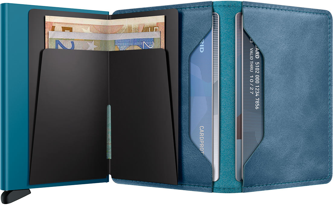 Slim Wallet Vintage Teal