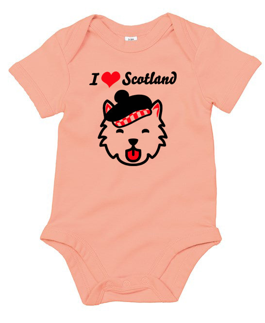 Organic I Heart Scotland Babygrow