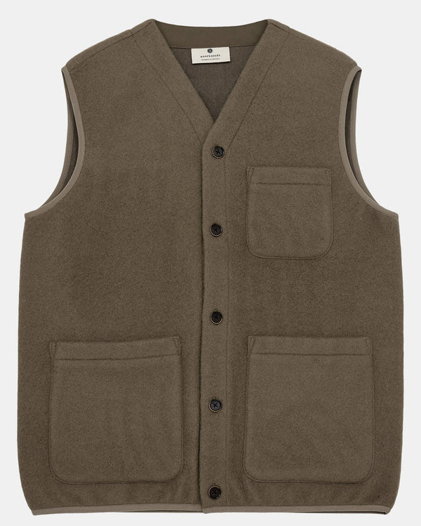 Akrasmus Boiled Wool Gilet