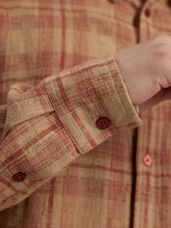 Akleif Cotton Linen Check Shirt