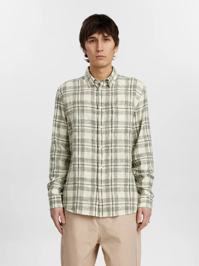 Akleif Cotton Linen Check Shirt