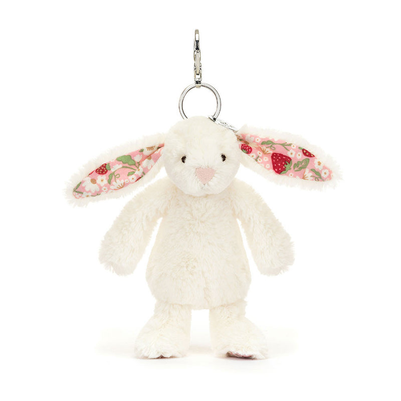 Blossom Cream Bunny Berry Bag Charm