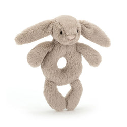 Bashful Cream Bunny Ring Rattle