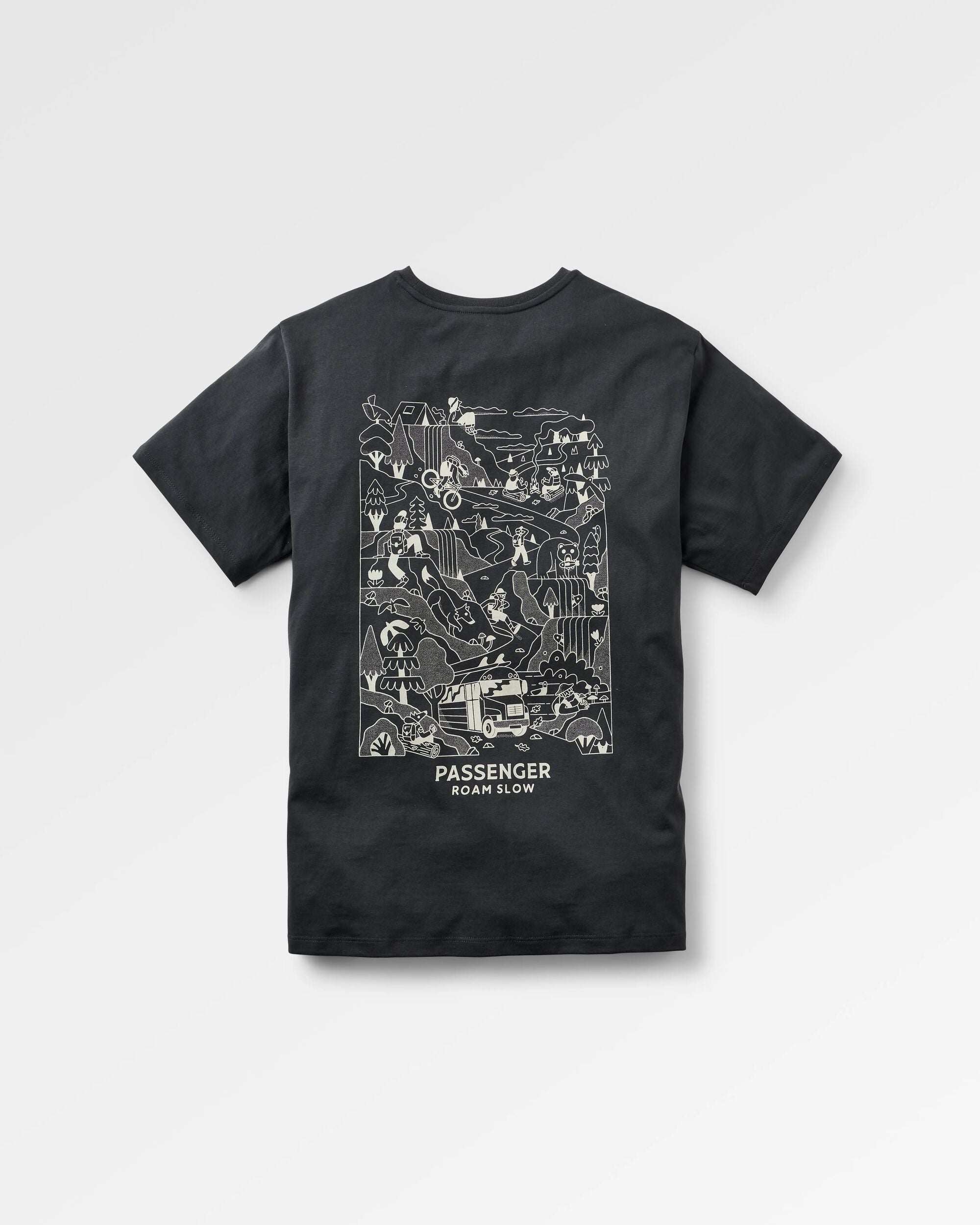 Roam Slow Mens Recycled Cotton T-shirt