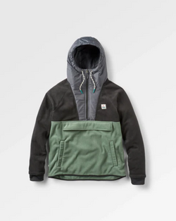 Woodland Hooded 1/2 Zip Recycled Polar Fleece