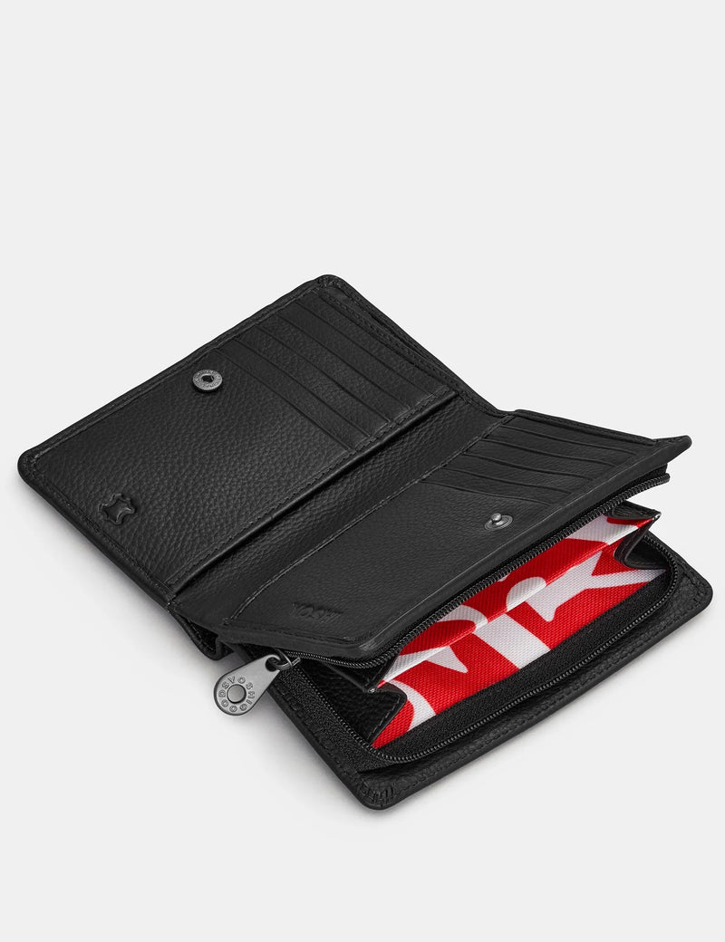 Black Yoshi Amongst Butterflies Zip Around Purse