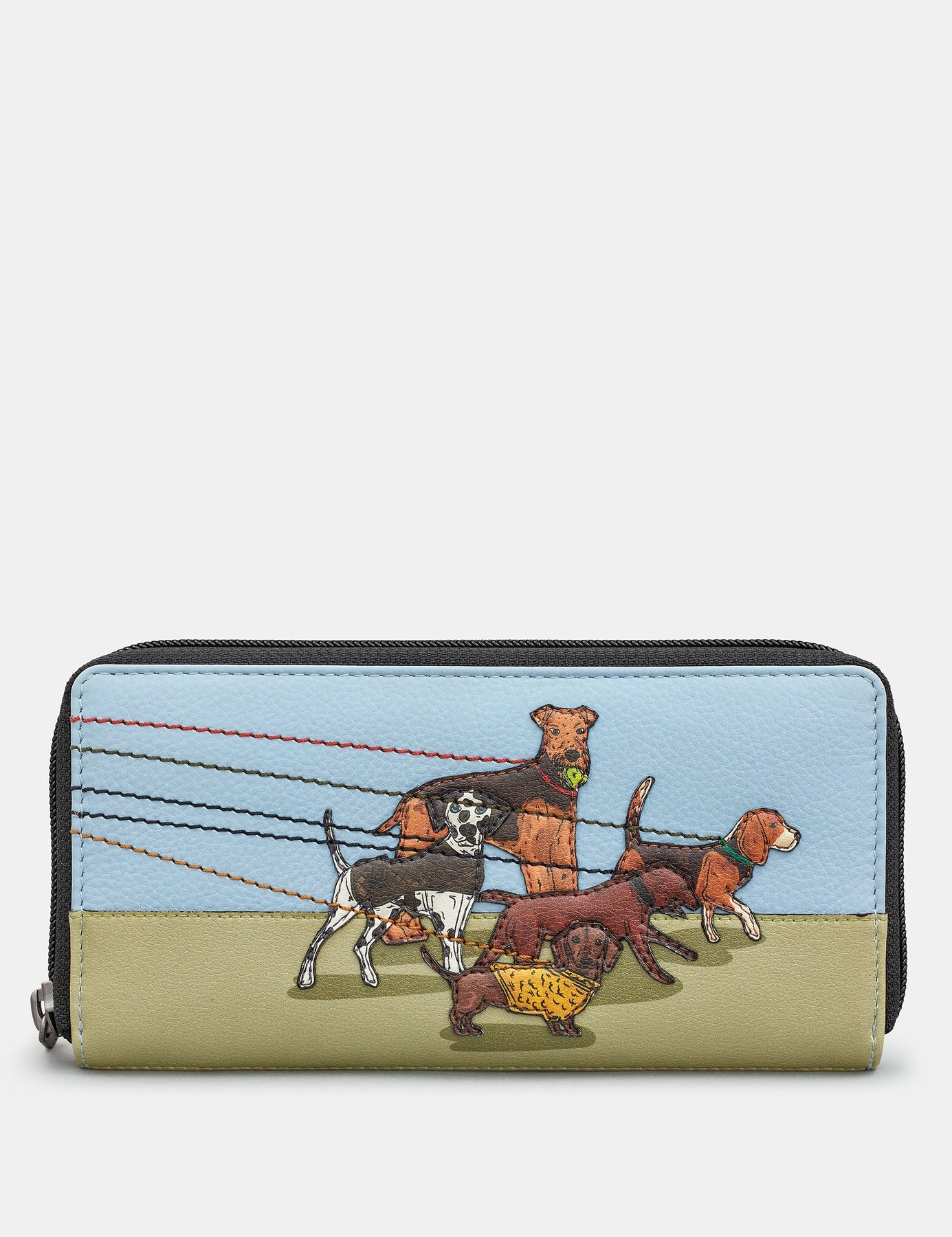 Dog Walk Zip Around Purse