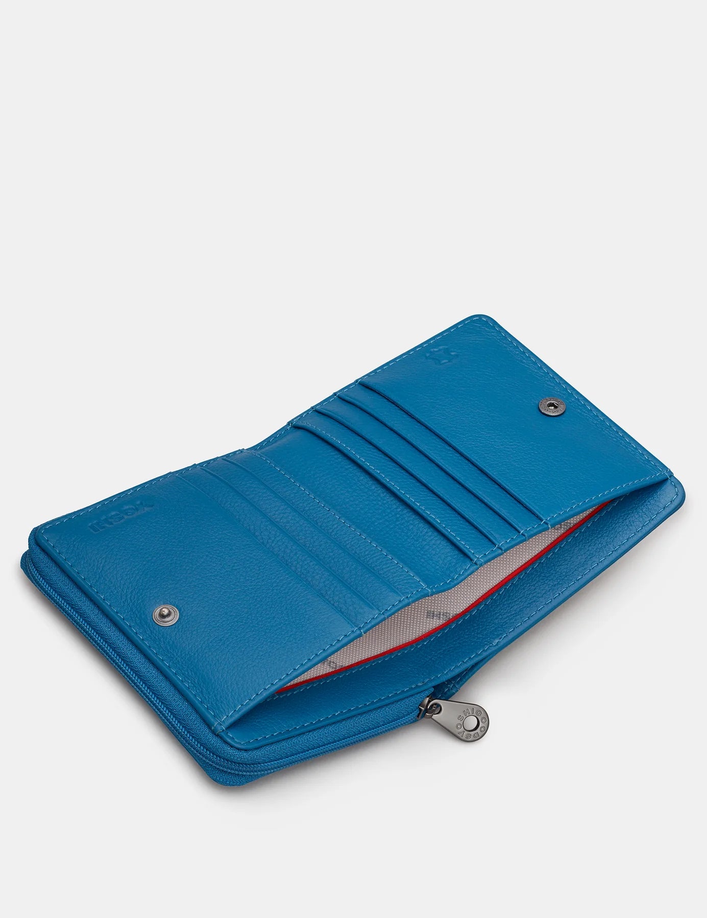 Peacock Plume Flap Over Zip Around Purse