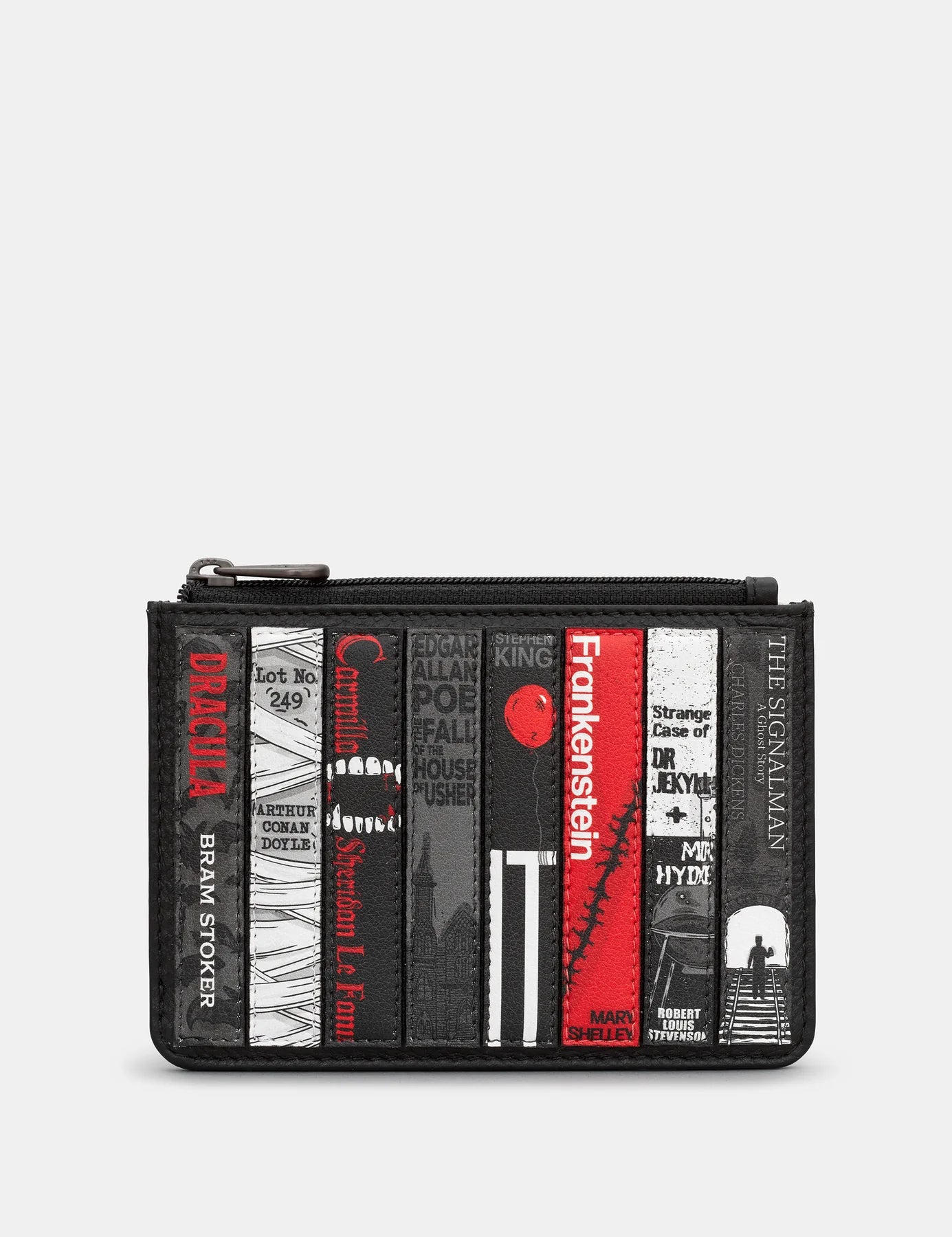Black Bookworm Horror  Zip Top Purse