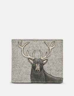 Brown + Tweed Highland Stag Two Fold Wallet