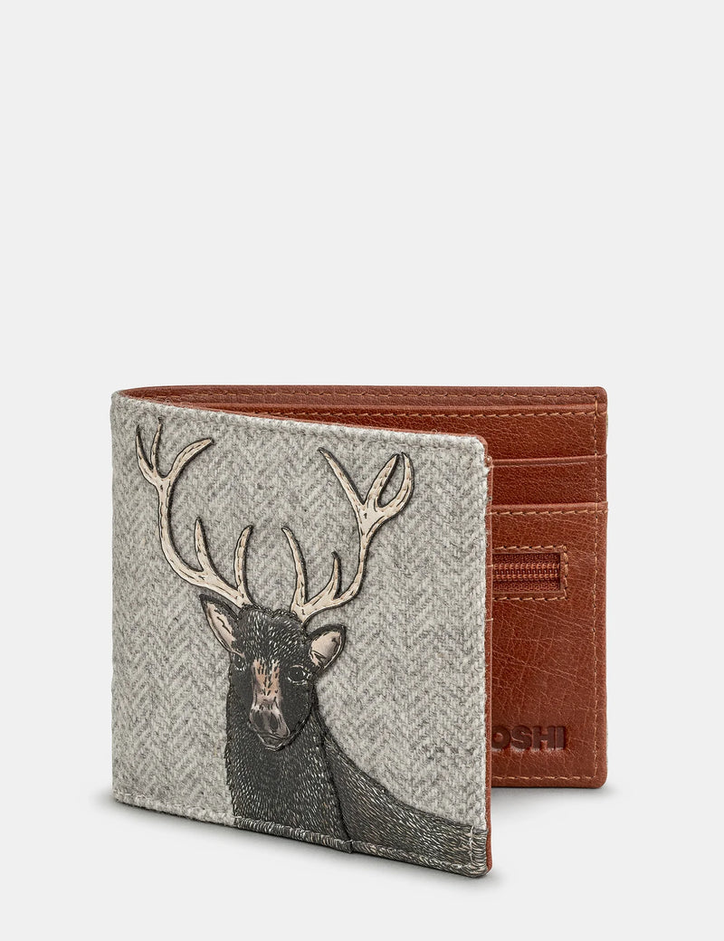 Brown + Tweed Highland Stag Two Fold Wallet