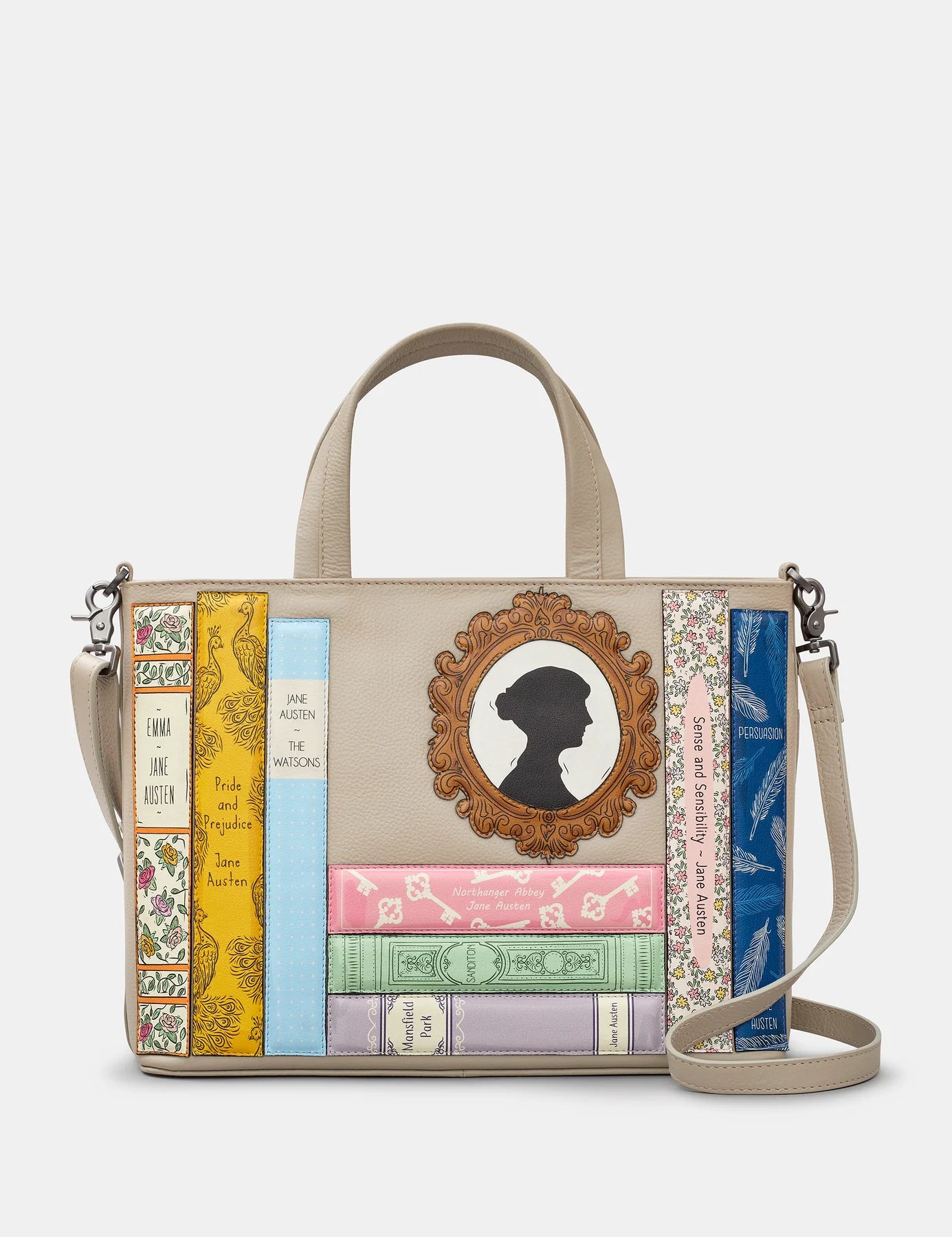 Warm Grey Yoshi Jane Austen Bookworm Multiway Grab Bag