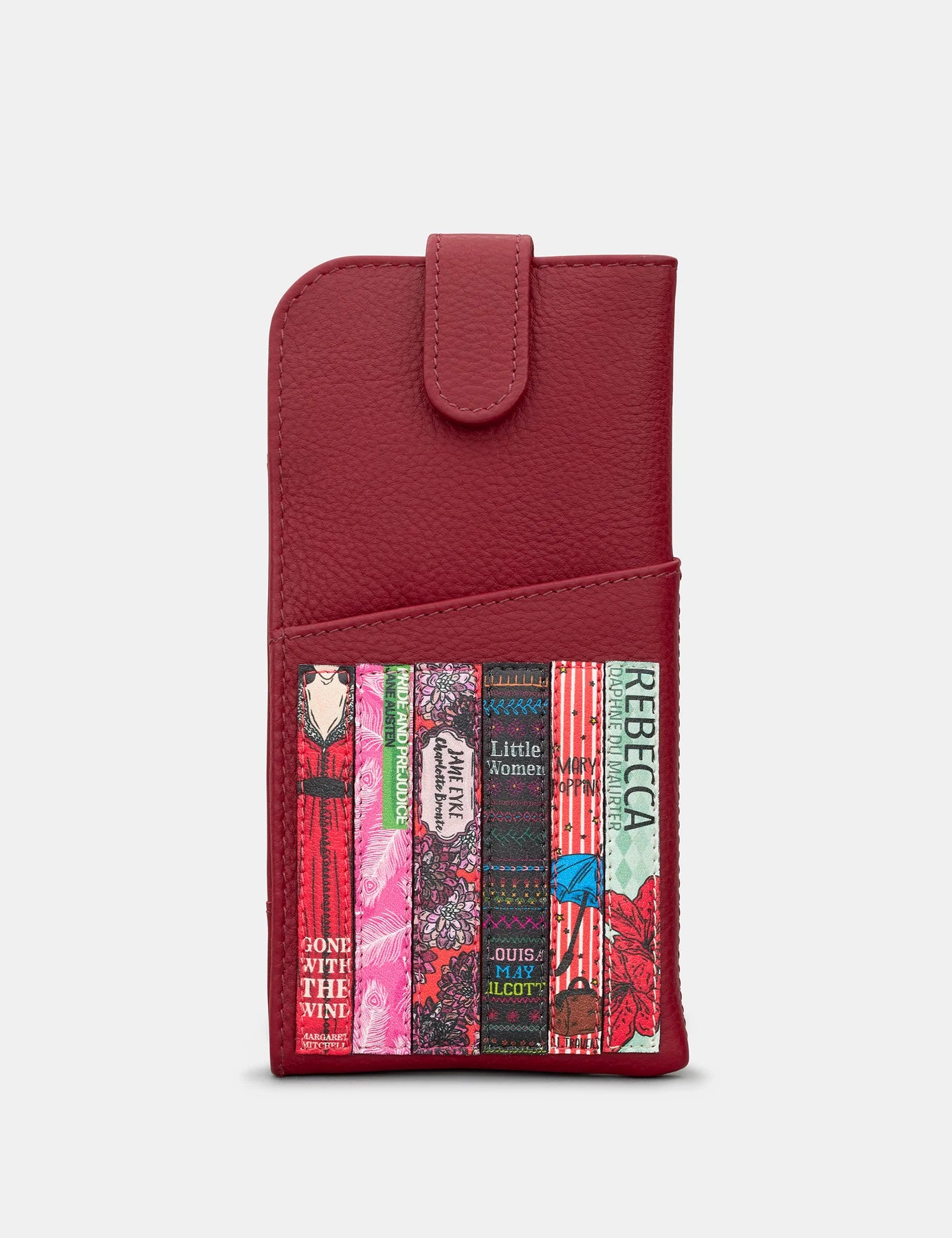 Cherry Red Bookworm Glasses Case