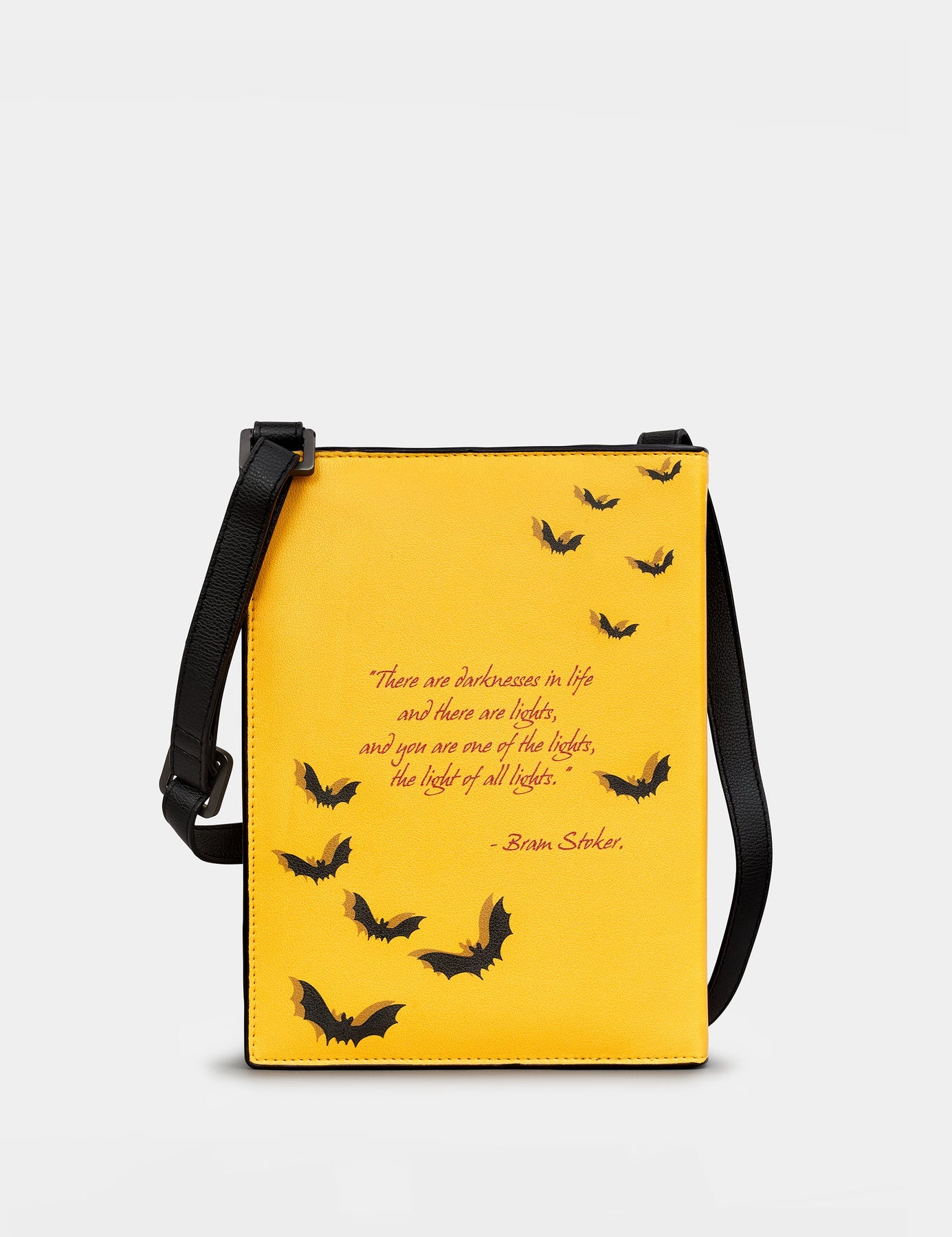Black Dracula Vegan Cross Body Book Bag