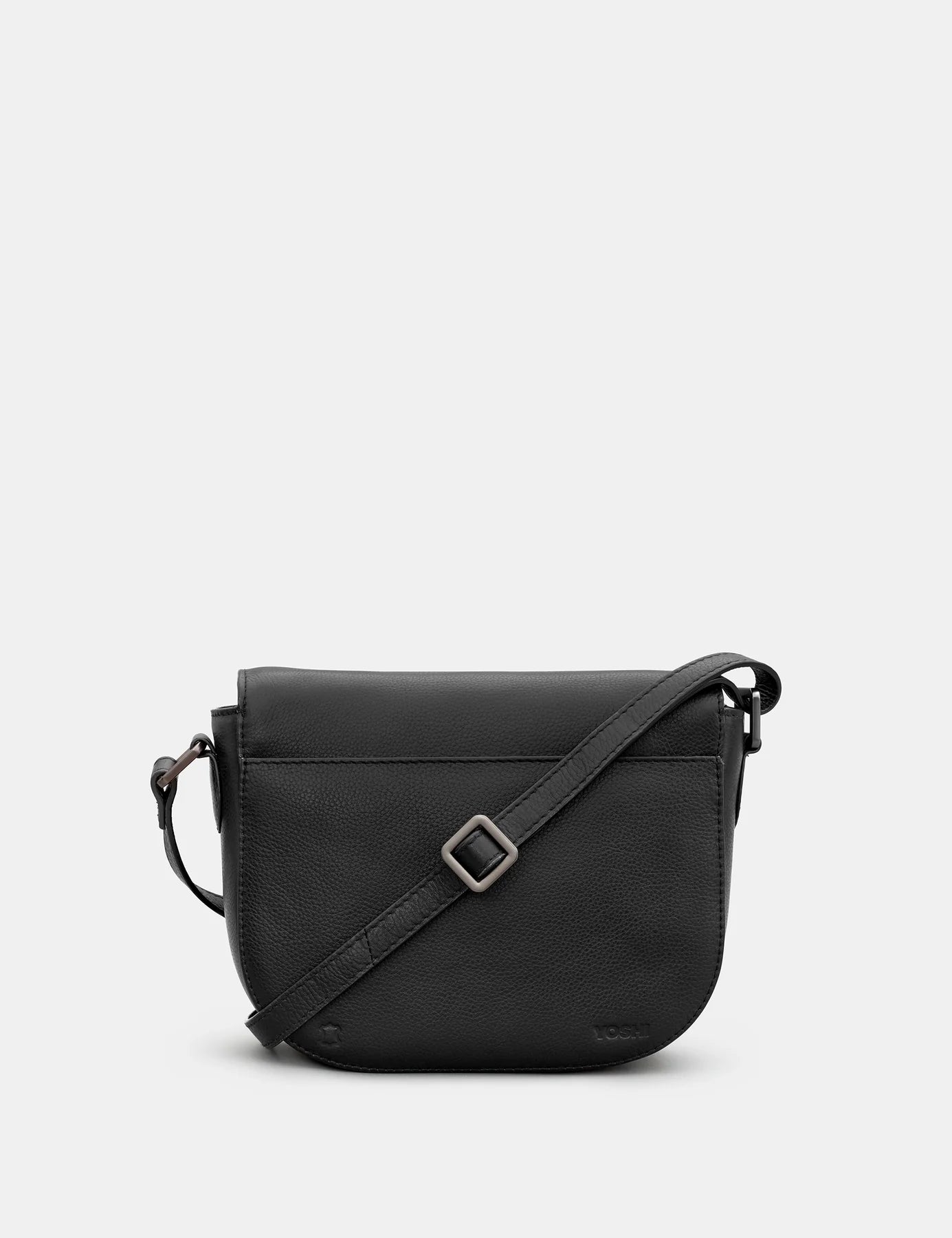 Black Rainbow Highland Cow Flap Over Cross Body Bag