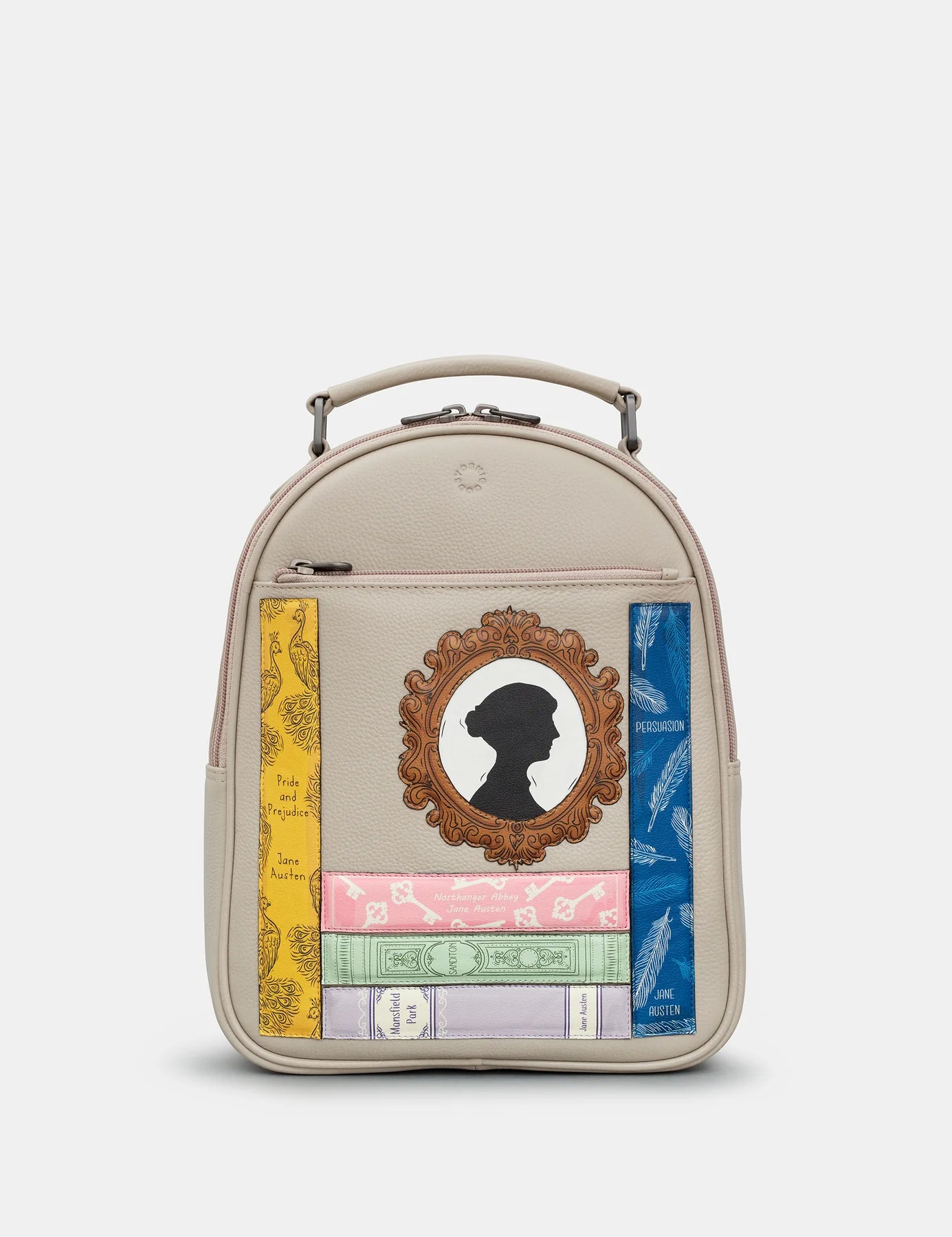Warm Grey Jane Austen Bookworm Backpack