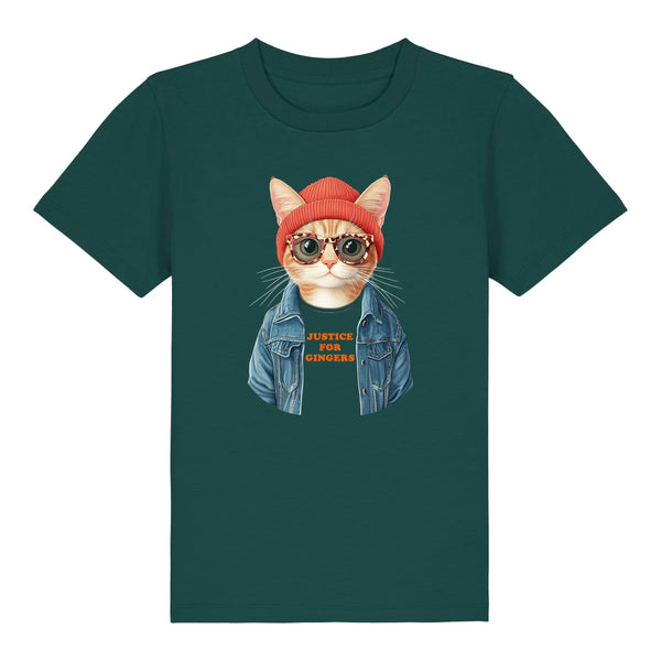 Youth Organic Justice For Gingers Cat T-Shirt