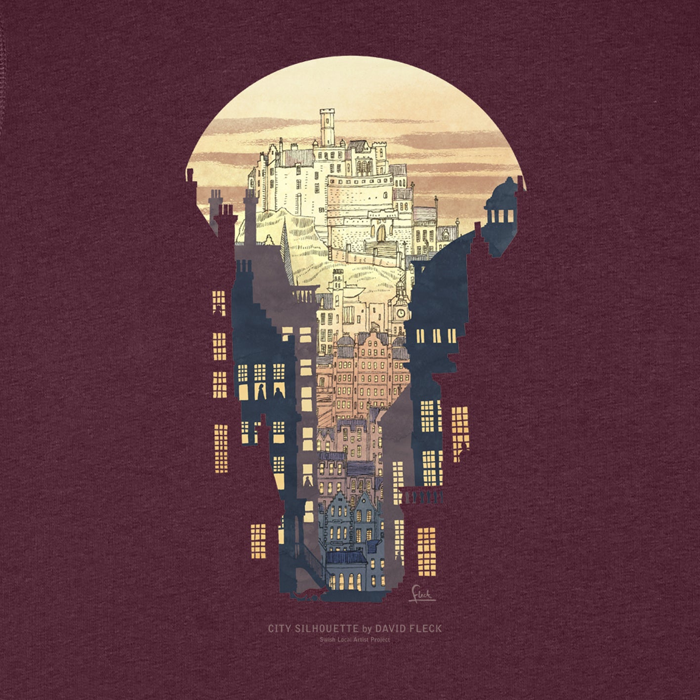 Unisex Organic City Silhouette Sweat