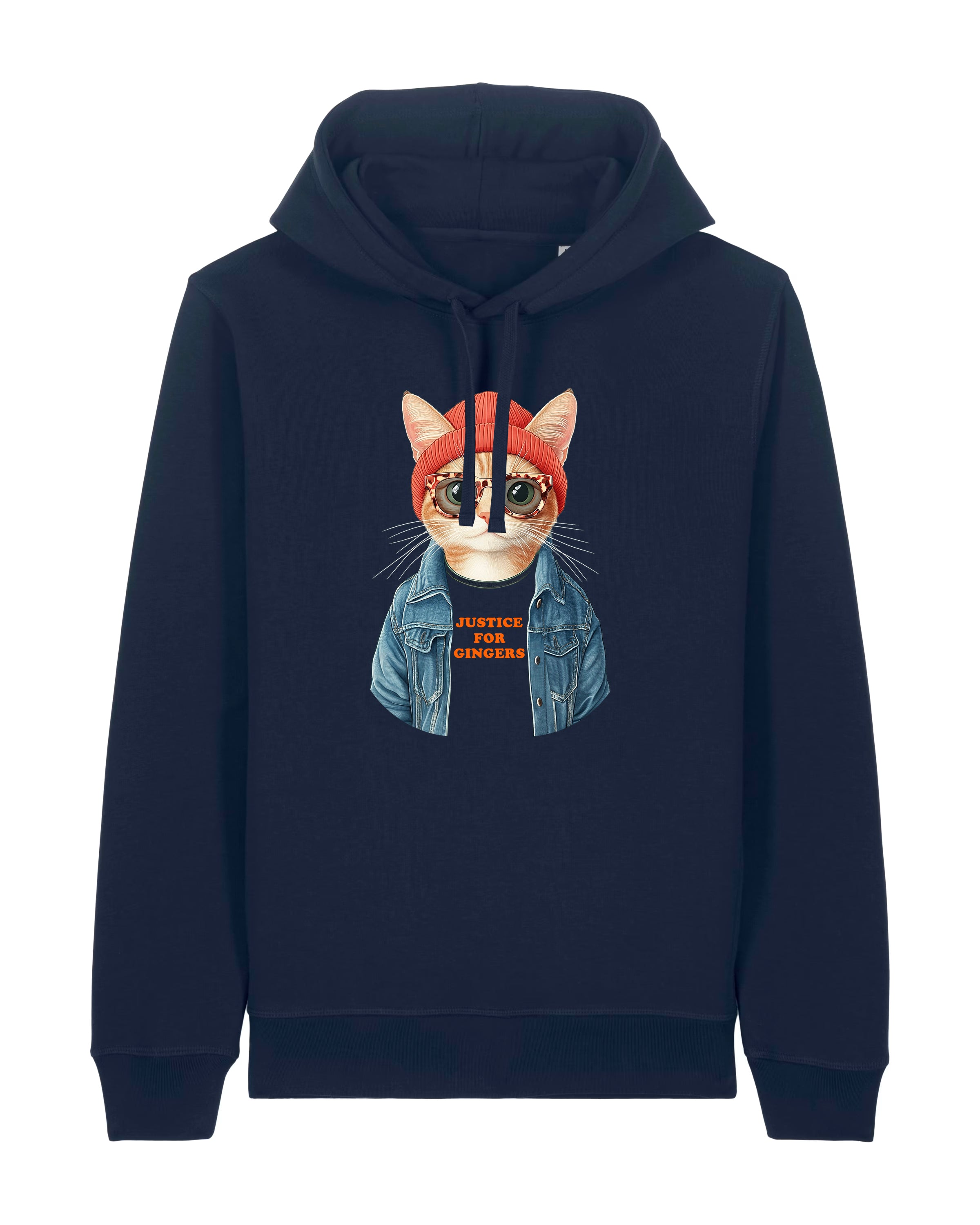 Unisex Organic Justice For Gingers Cat Hoodie
