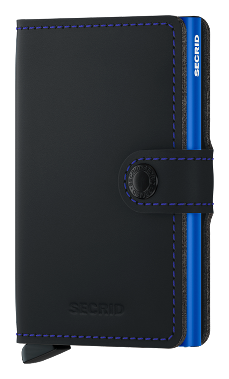 Miniwallet Matte Black & Blue
