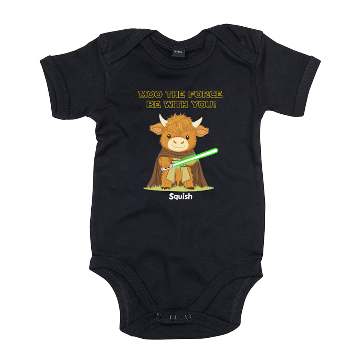 Organic Moo The Force Babygrow