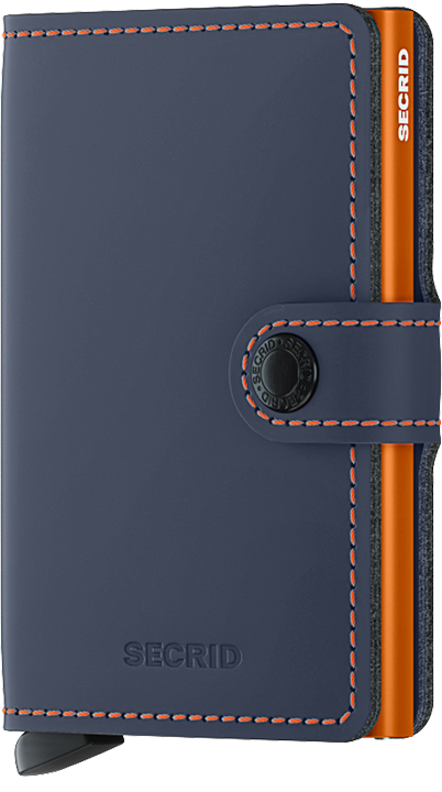 Miniwallet Matte Nightblue & Orange