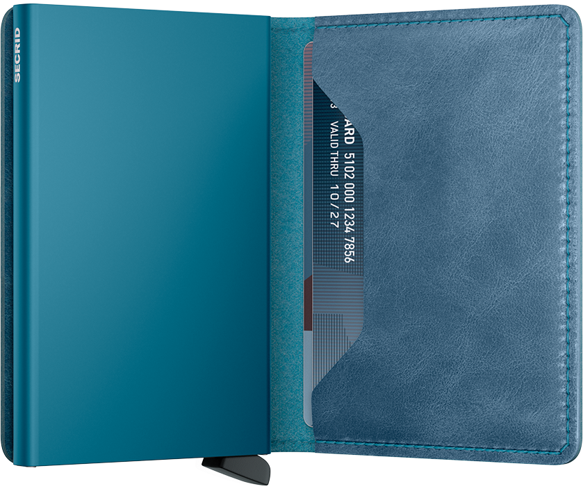 Slim Wallet Vintage Teal