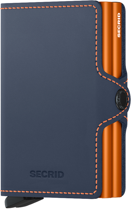 Twinwallet Matte Nightblue & Orange