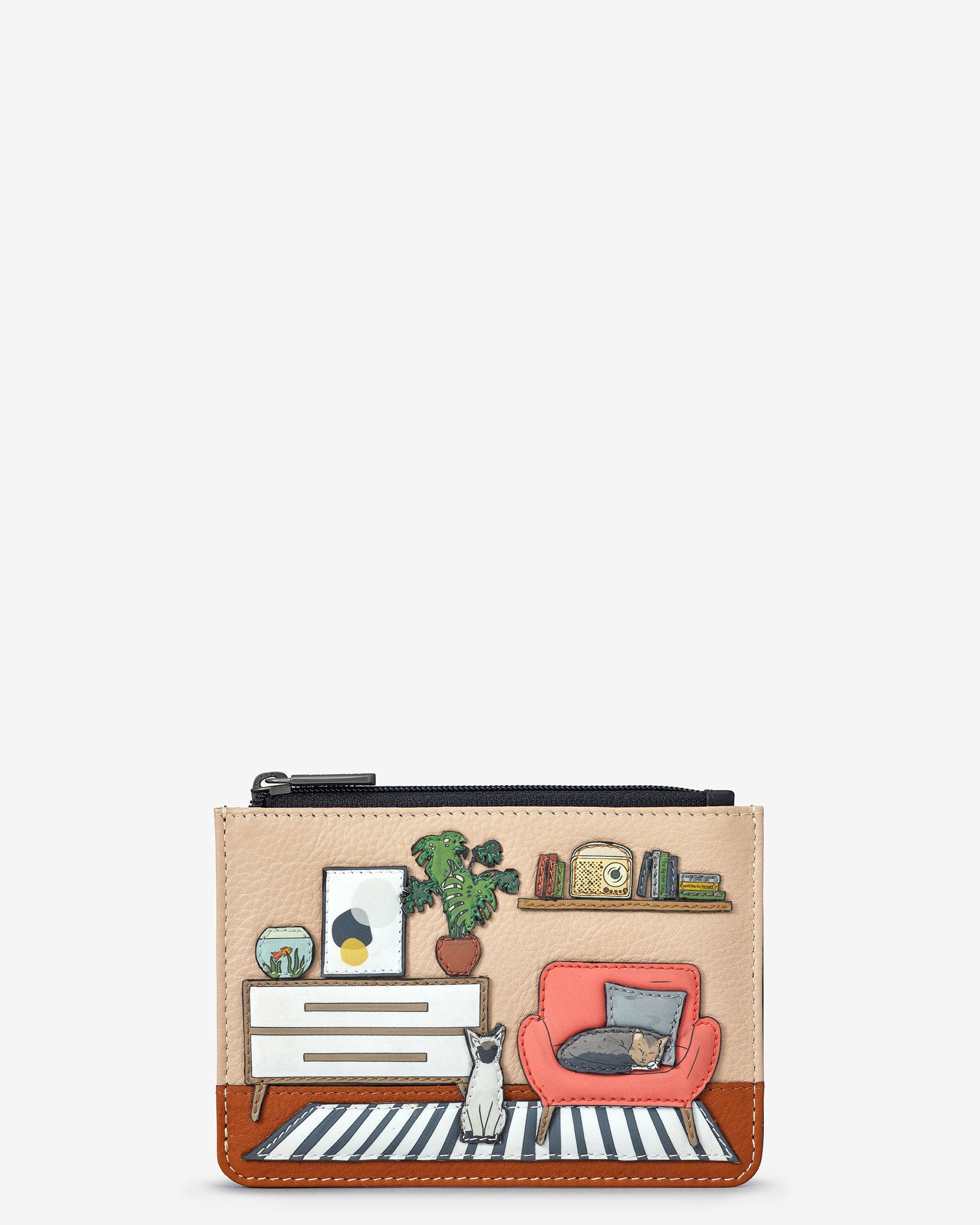 Lounge Cat Zip Top Purse