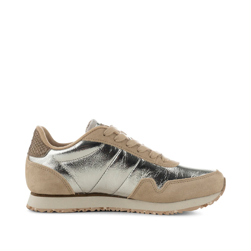 Nora lll Metallic Leather Trainers