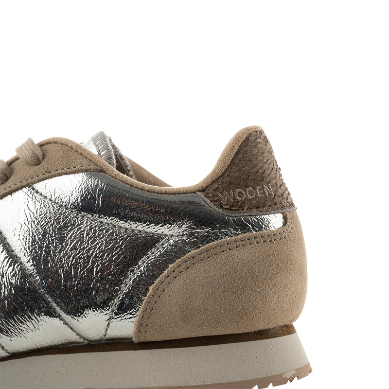 Woden 2025 metallic trainers