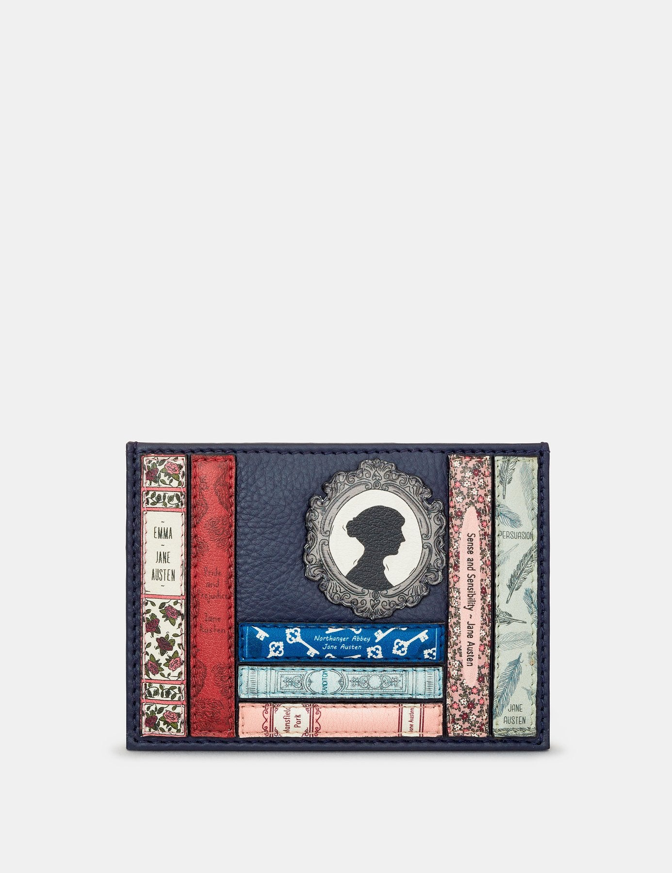 Jane Austen Bookworm Slim Leather Card Holder