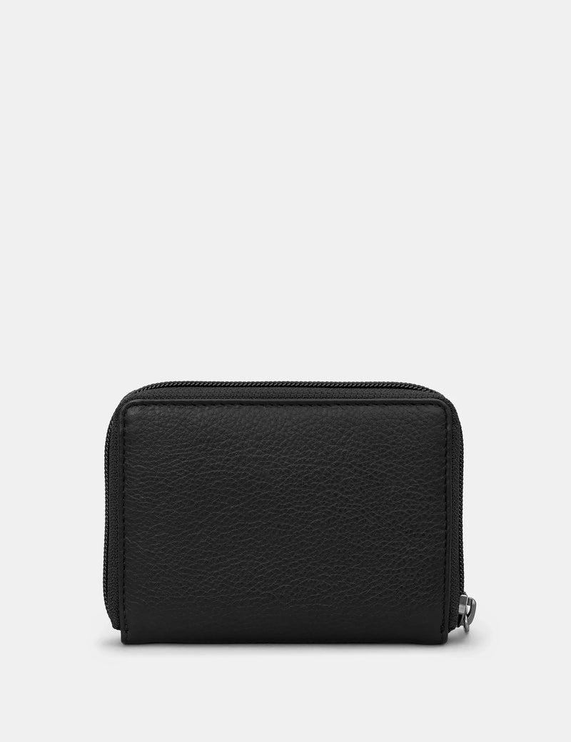 Black Charles Dickens Bookworm Zip Around Purse