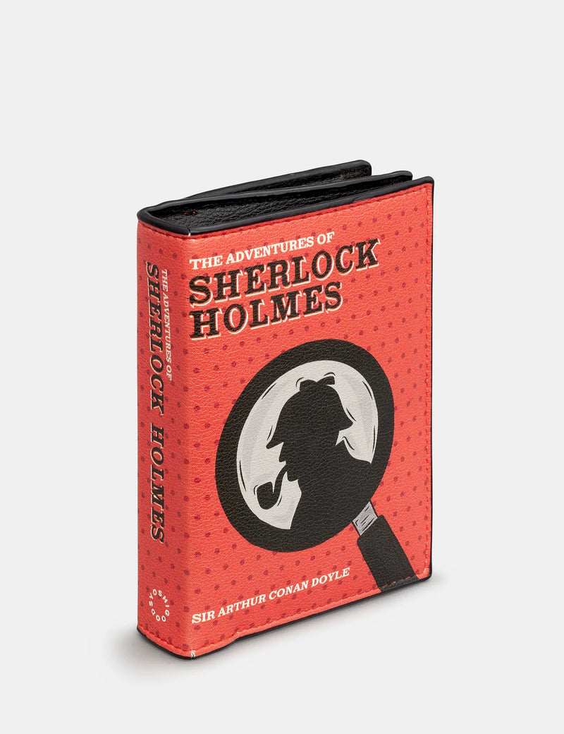 Sherlock Holmes Vegan Zip Around Book Purse