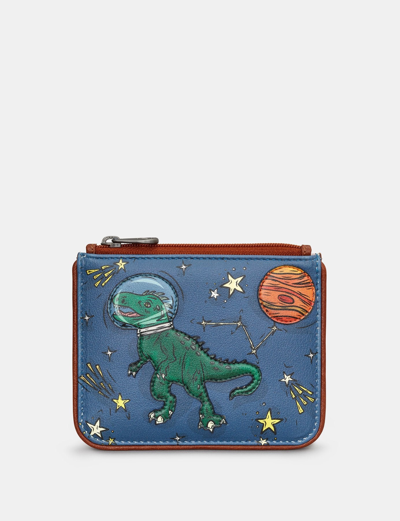 Leather Zip Top T-Rex Purse