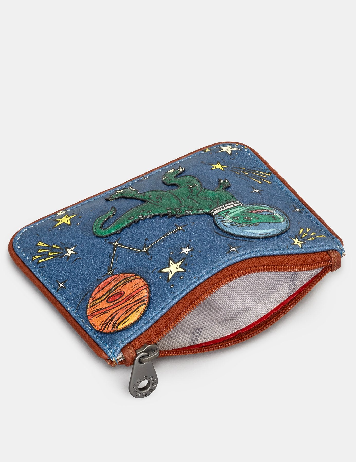Leather Zip Top T-Rex Purse