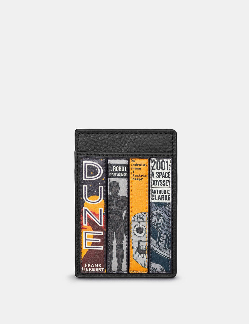 Sci-Fi Bookworm Compact Leather Card Holder