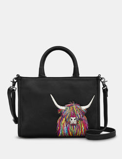 Black Rainbow Highland Cow Multiway Grab Bag