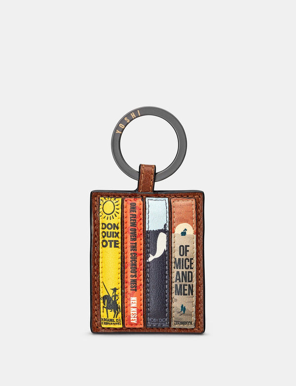 Bookworm 2 Library Leather Keyring