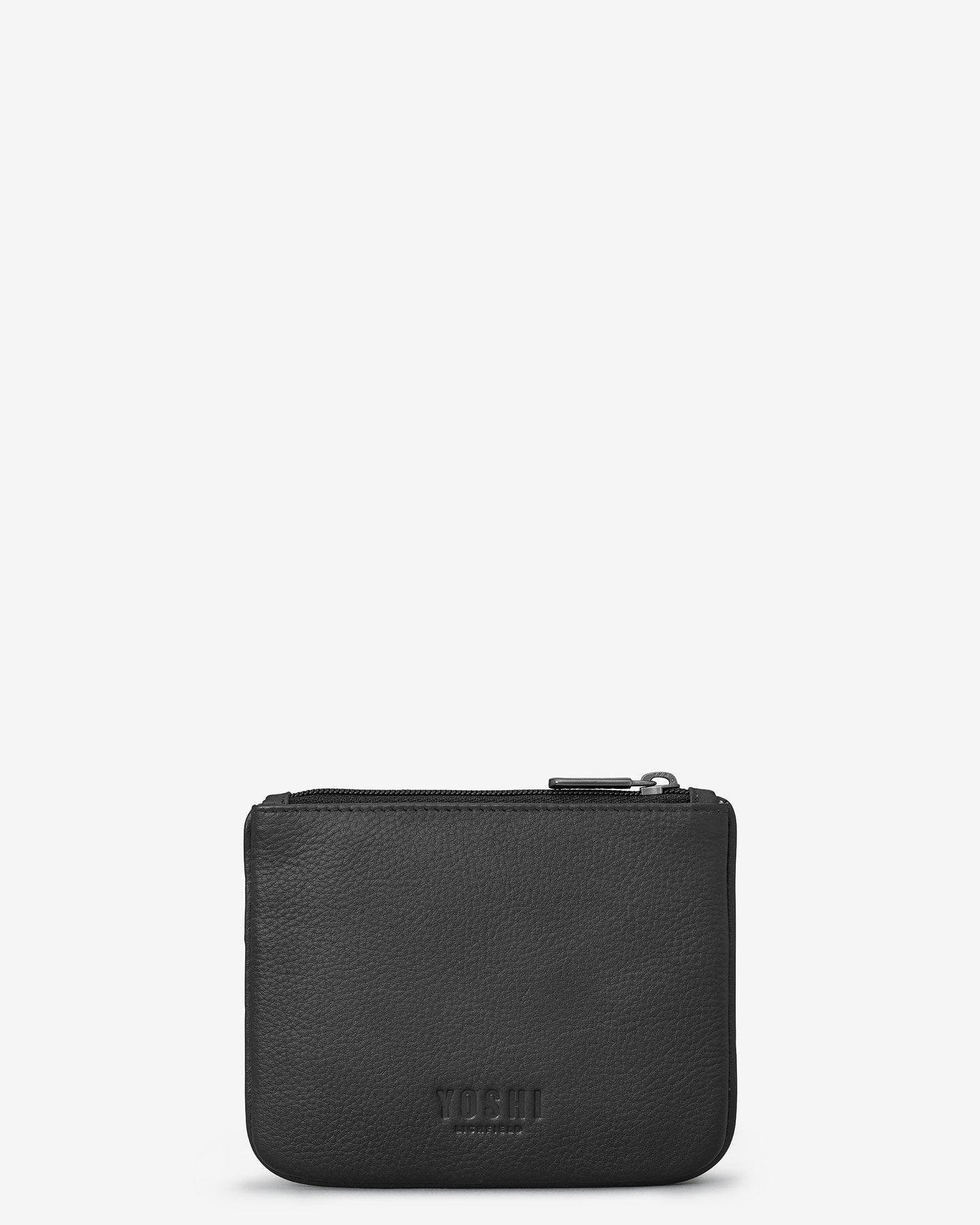 Leather Zip Top Cat and Fish Purse