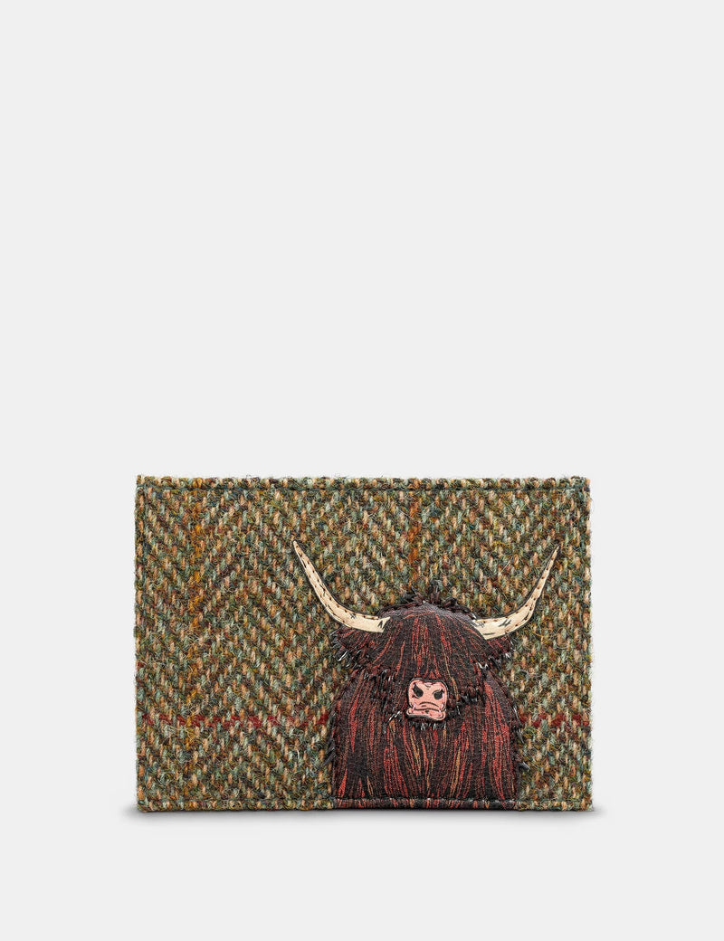 Tweed Highland Cow Academy Card Holder