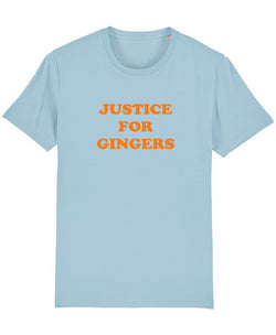 Unisex Organic Justice For Gingers T-Shirt